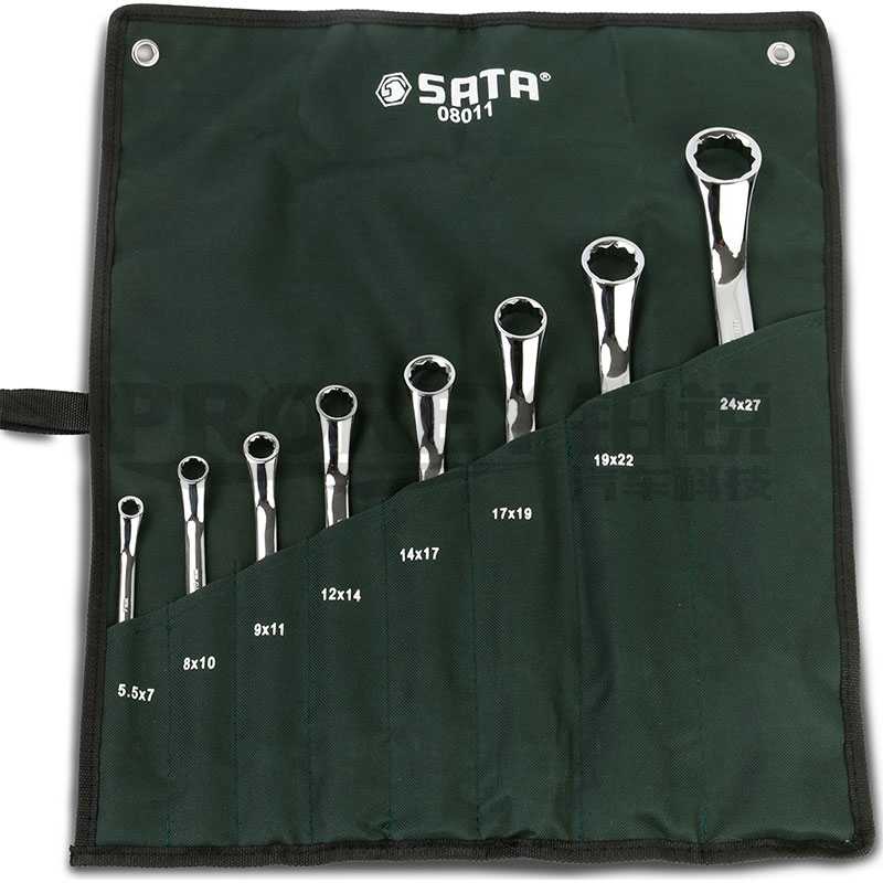 GW-130051636-世達(dá) 08011 世達(dá)8件套全拋光雙梅花扳手-2