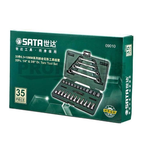 世達(dá) 09010 35件6.3x10mm系列綜合花形工具組套