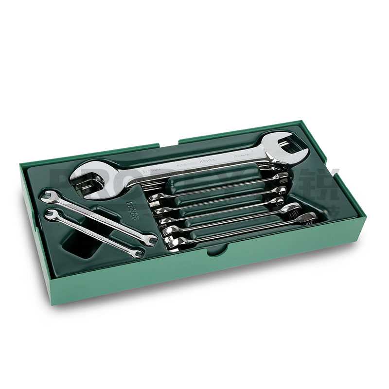 GW-130050315-世達(dá) 09904 工具托組套-10件雙開口扳手及兩用扳手-2