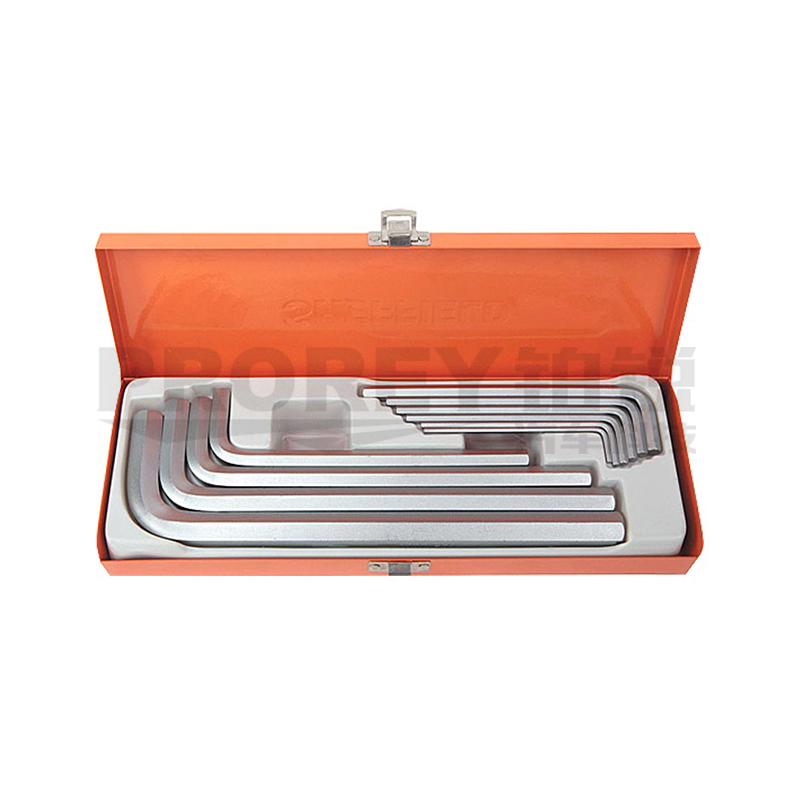 GW-130034092-鋼盾 S050027 10件套公制加長內(nèi)六角扳手（鐵盒）