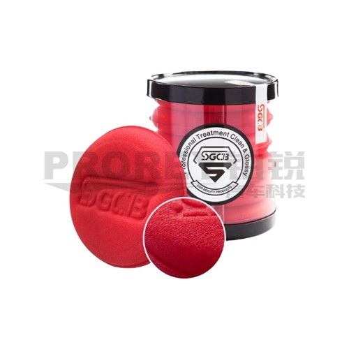 新格 sggd188 4寸紅壓邊海綿