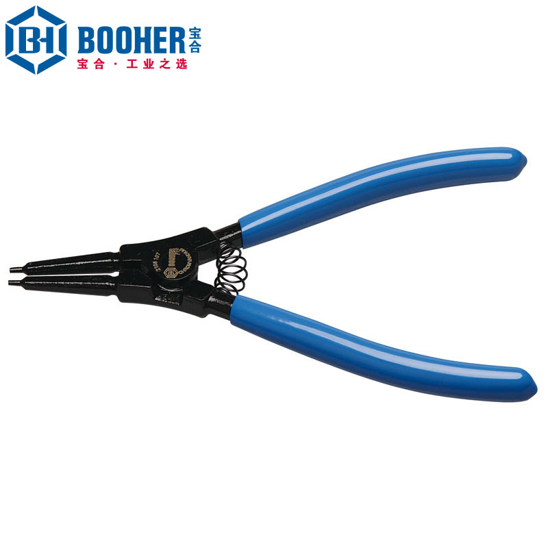 寶合 2108107 德式CrV軸用直口卡簧鉗 7英寸