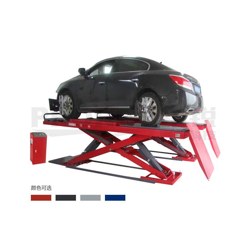 PULI 浦力 PL-S40A 3002紅 4T超薄子母四輪定位大剪舉升機