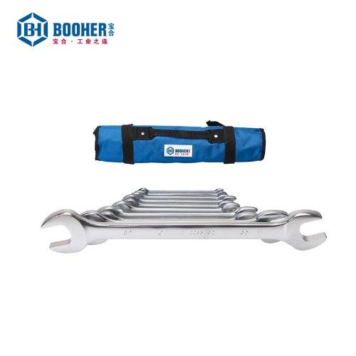 寶合 2200201 10件全拋光雙開口扳手組套