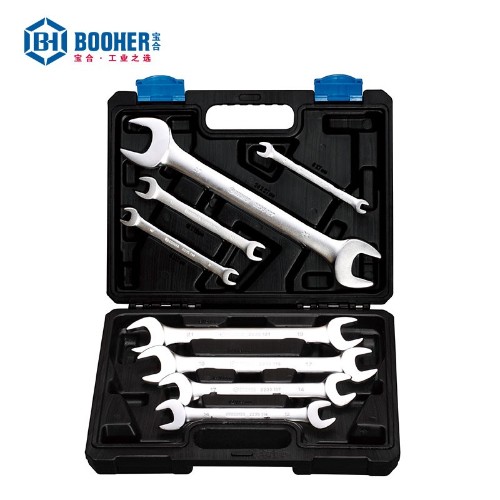 寶合 2200202 8件全拋光雙開口扳手組套
