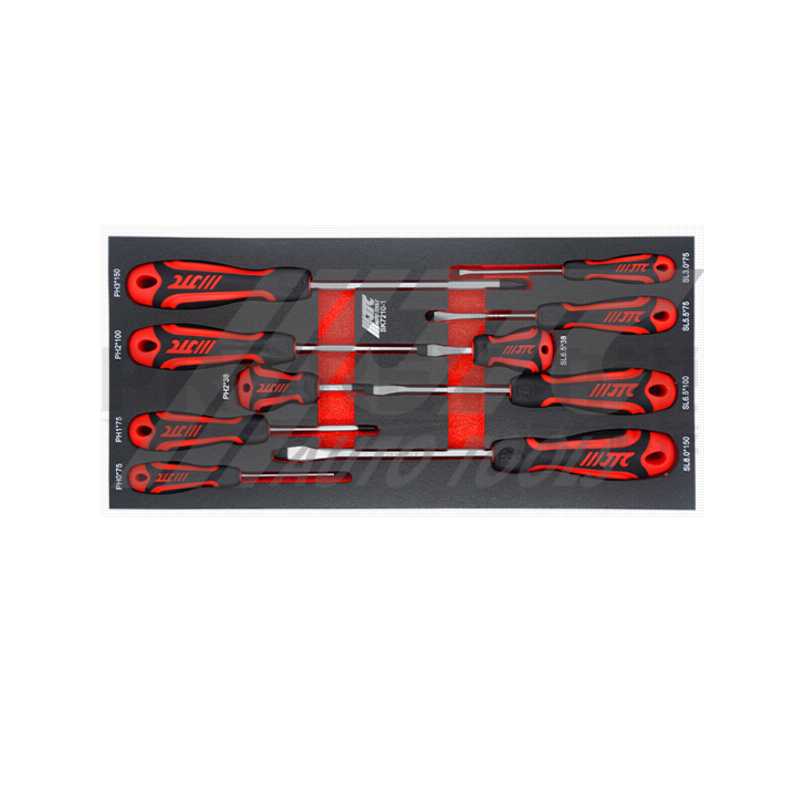 JTCSK7210 10PCS雙色柄強(qiáng)力起子組