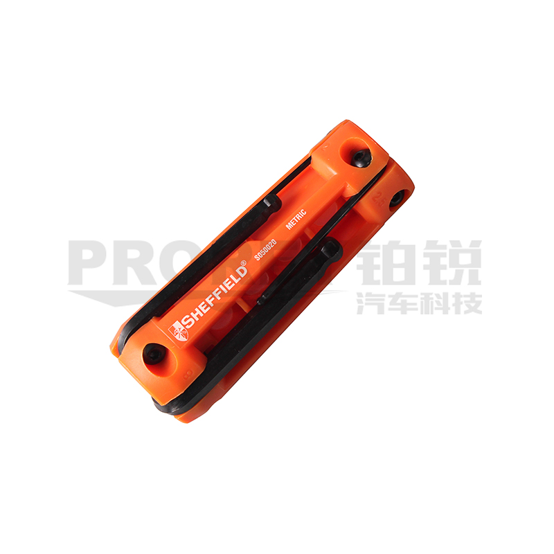 GW-130034085-鋼盾 S050020 8件套折疊式公制球頭內六角扳手