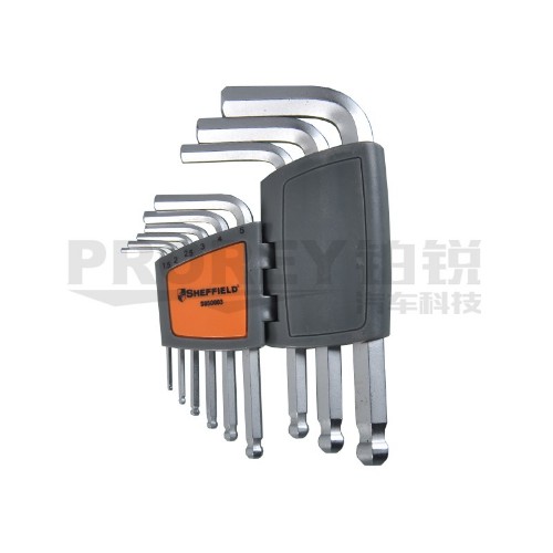 鋼盾 S050003 9件套公制球頭內(nèi)六角扳手