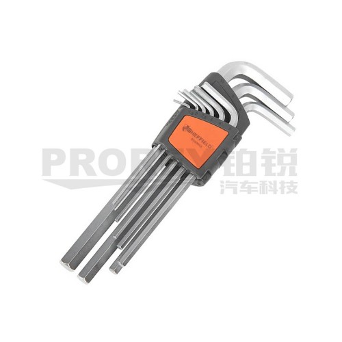 鋼盾 S050008 9件套公制加長內(nèi)六角扳手