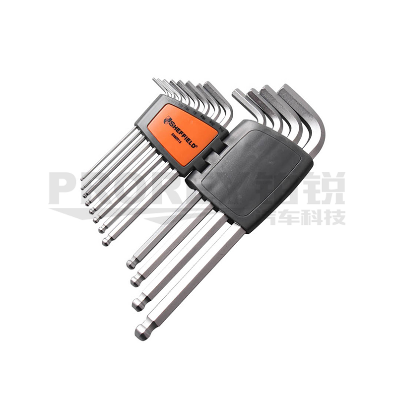 GW-130030603-鋼盾 S050013 12件套英制加長球頭內(nèi)六角扳手