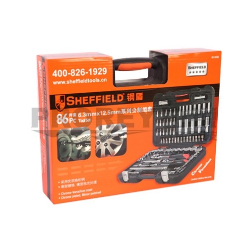 鋼盾 S010086 86件套6.3x12.5mm系列公制組套