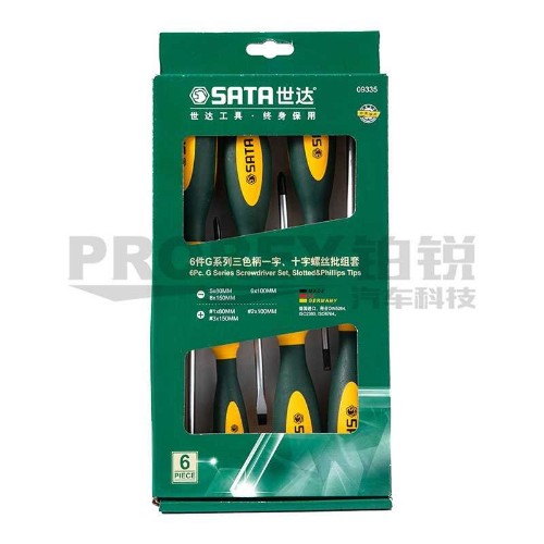 世達(dá) 09335 6件G系列一字-十字螺絲批組套