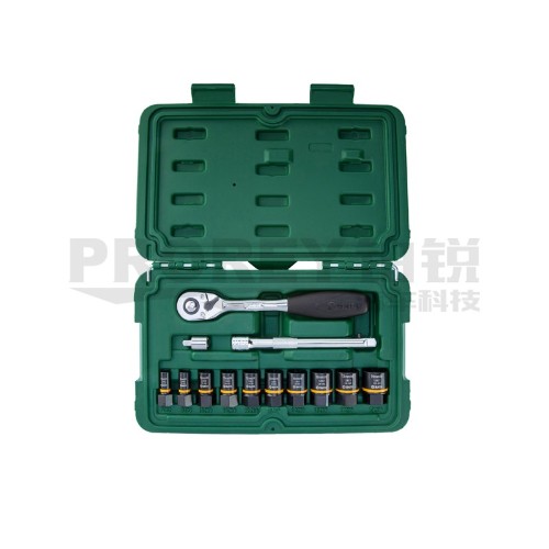 世達(dá) 09137 13件6.3-10mm打滑螺栓拆卸套筒組套