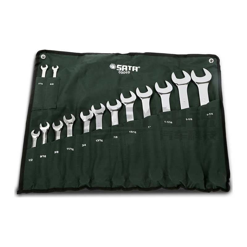 GW-130052130-世達(dá) 09069 14件英制全拋光兩用扳手組套-2