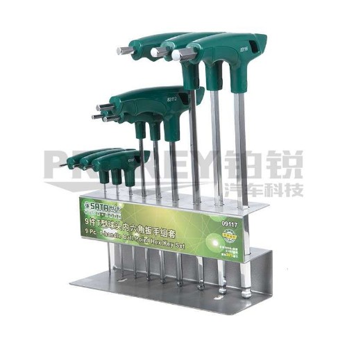 世達 09117 9件T型球頭內(nèi)六角扳手組套