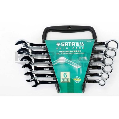 世達 09018 世達6件套公制全拋光兩用扳手