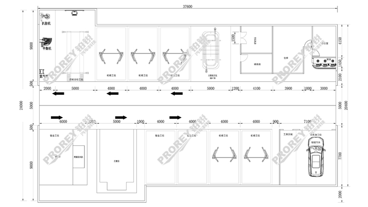 綜合維修廠工位規(guī)劃圖