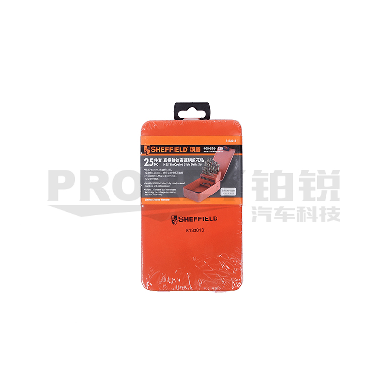 GW-130034905-鋼盾 S133013 25件套鍍鈦直柄麻花鉆套裝