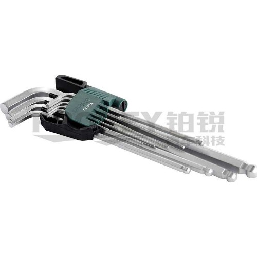 世達 09101A 9件鉻釩鋼特長球頭內(nèi)六角扳手組套