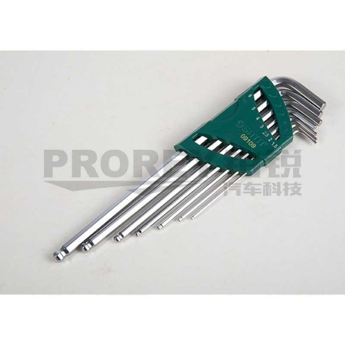 世達 09109 7件特長球頭內(nèi)六角扳手組套