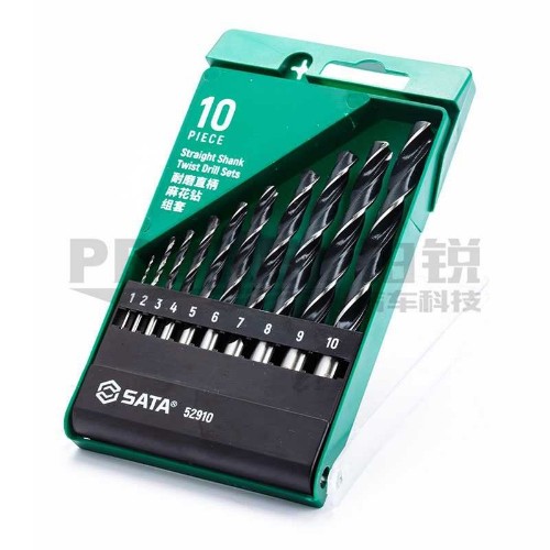 世達 52910 10件耐磨直柄麻花鉆組套