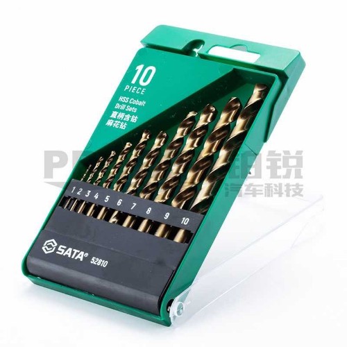 世達 52810 10件直柄含鈷麻花鉆組套