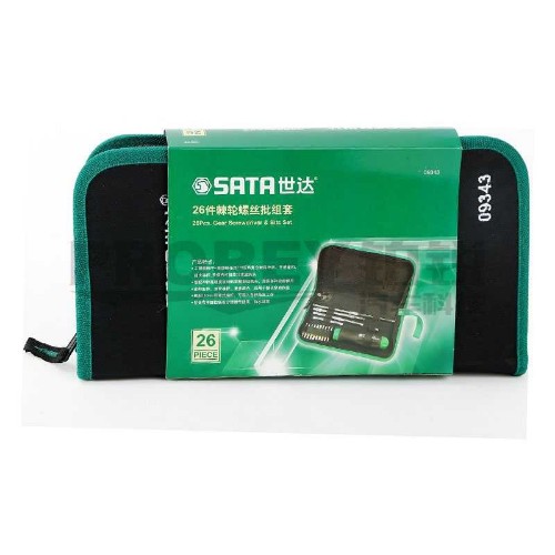 世達 09343 26件棘輪螺絲批組套