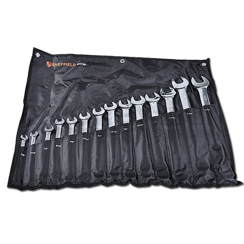 鋼盾 S017401 14件套全拋光英制兩用扳手