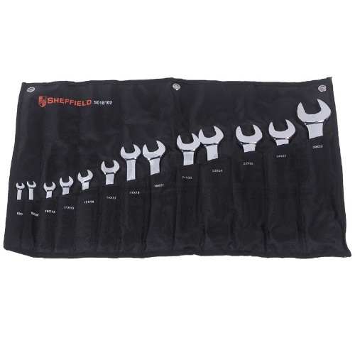 鋼盾 S018102 13件套公制精拋光雙開口扳手