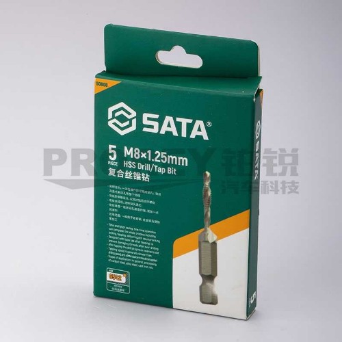 世達(dá) 50808 5件套高速鋼復(fù)合絲錐鉆M8x1.25mm